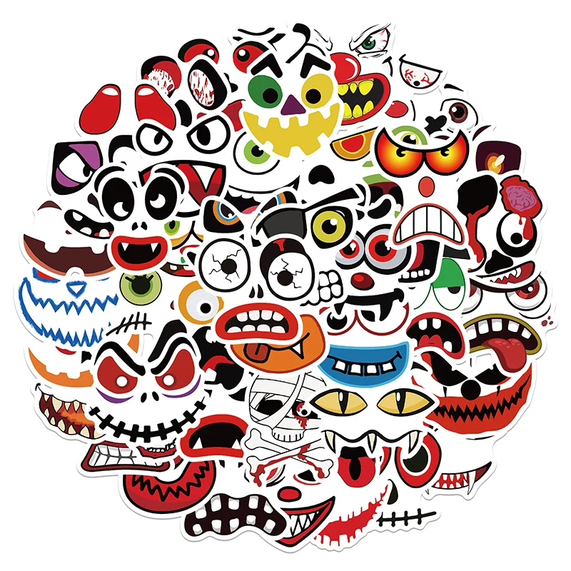 50PCS New Halloween Pumpkin Face Stickers Guitar Skateboard Ghostface Trick or Treat Party DIY Decorative Sticker Waterproof
50PCS New Halloween Pumpkin Face Stickers Guitar Skateboard Ghostface Trick or Treat Party DIY Decorative Sticker Waterproof