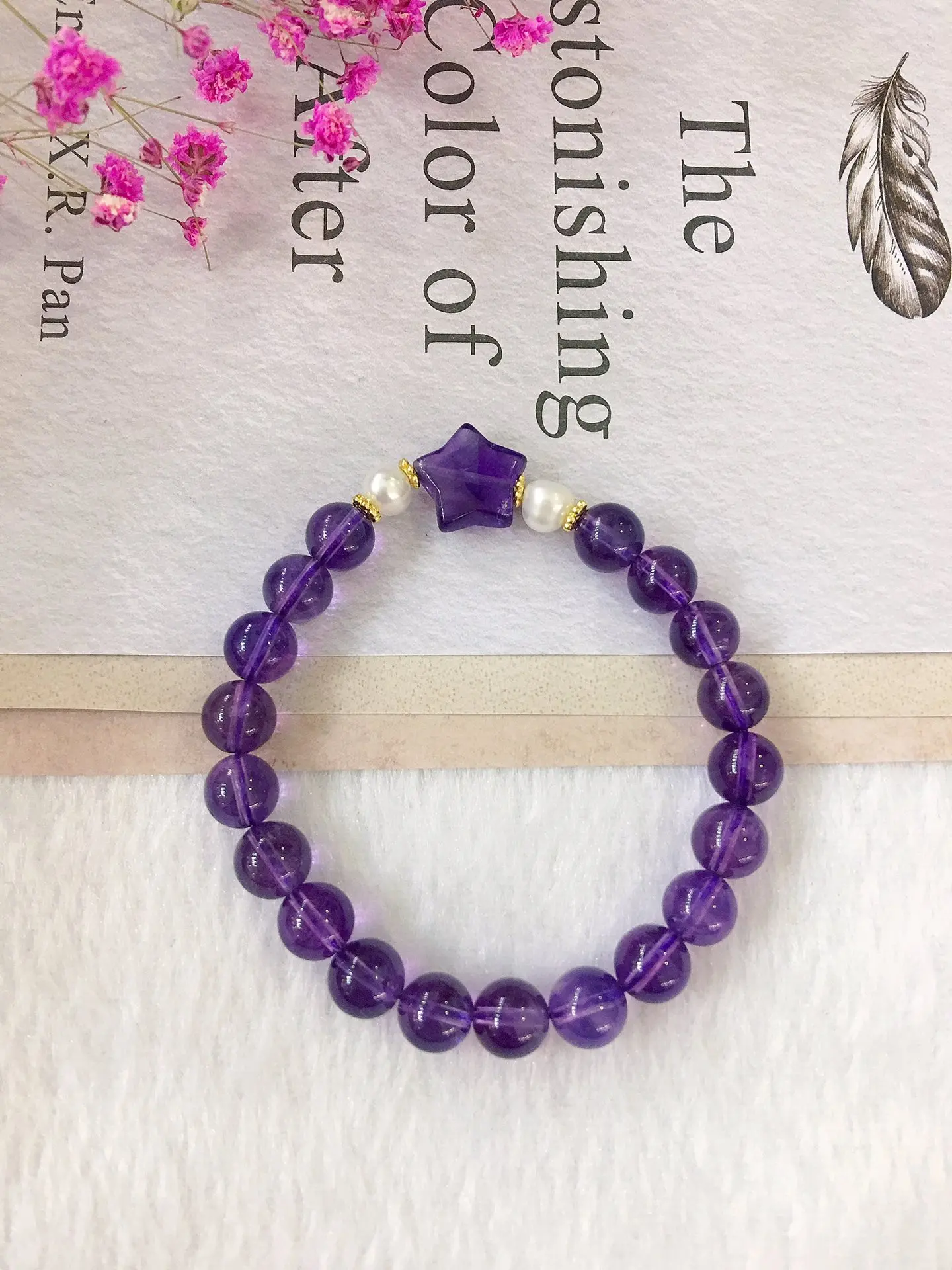 Natural Chalcedony Charm Bracelet For Women Stone Beaded Female Fine Jewelry Purplr Crystal Star Accessories Gift For Friend
Natural Chalcedony Charm Bracelet For Women Stone Beaded Female Fine Jewelry Purplr Crystal Star Accessories Gift For Friend