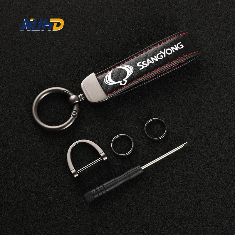Suede Carbon Fiber Car Keychain For Ssangyong Chairman Rexton Kyron Actyon XLV SIV Car Key Rings Anti-loss Protector Accessories
Suede Carbon Fiber Car Keychain For Ssangyong Chairman Rexton Kyron Actyon XLV SIV Car Key Rings Anti-loss Protector Accessories