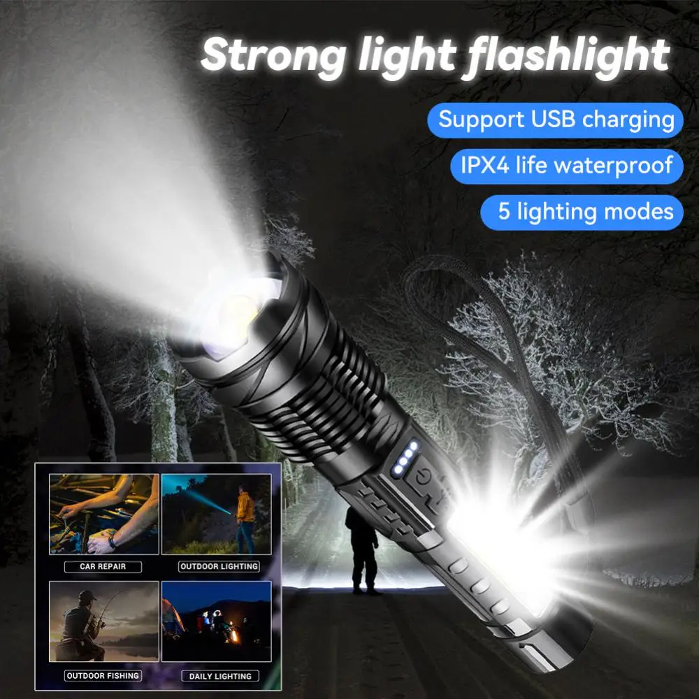 Keychain Light Usb Type-c Rechargeable Powerful Flashlight Spotlights Zoom Lamp Tactical Hand Lamp For Camping Battery Torch
Keychain Light Usb Type-c Rechargeable Powerful Flashlight Spotlights Zoom Lamp Tactical Hand Lamp For Camping Battery Torch