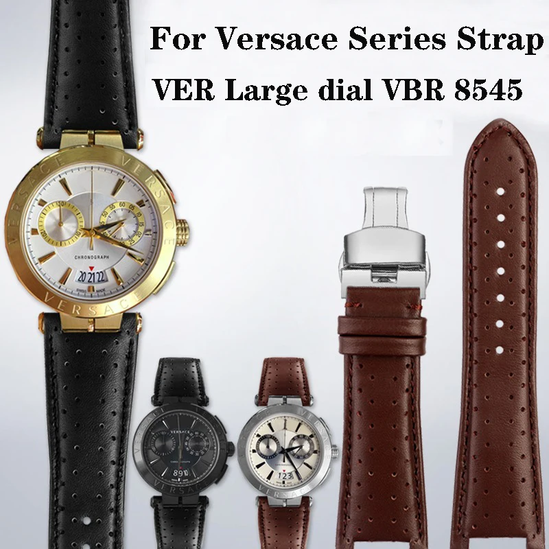 Ремешок из натуральной кожи для наручных часов Versace Series VER с большим циферблатом VBR 8545, Вогнутый выпуклый ремешок из телячьей кожи, аксессуары для мужских часов 26 мм
Ремешок из натуральной кожи для наручных часов Versace Series VER с большим циферблатом VBR 8545, Вогнутый выпуклый ремешок из телячьей кожи, аксессуары для мужских часов 26 мм