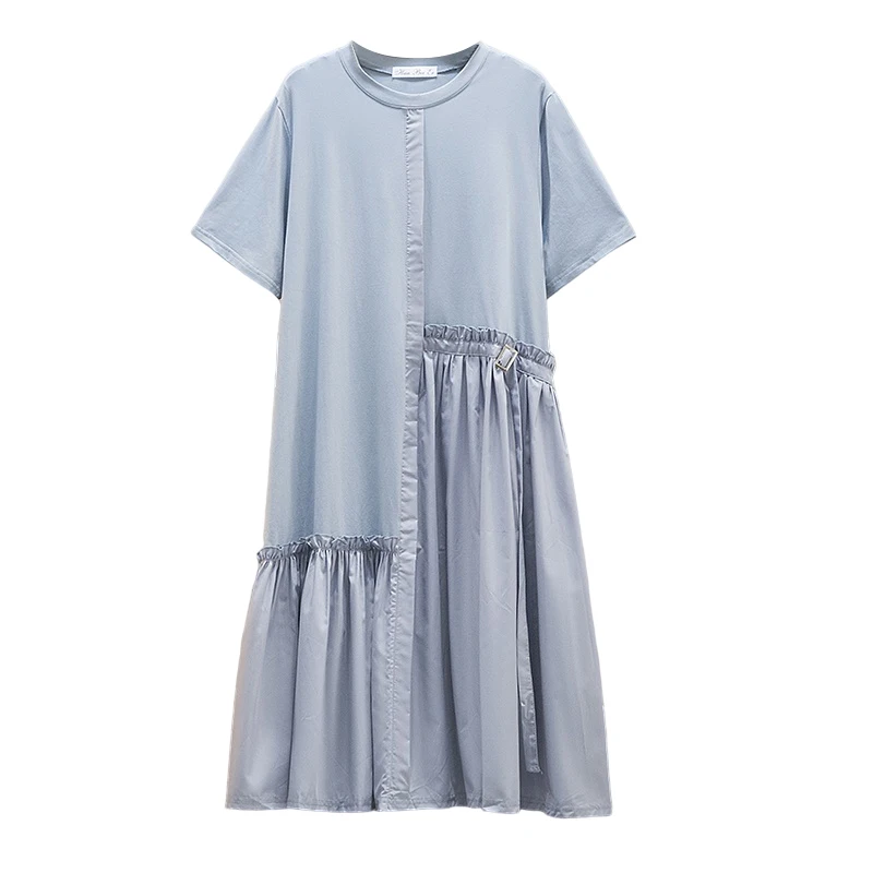 Summer New Women Oversized Short Sleeve T-Shirts Dresses Fashion Simplicity Solid All-Match Dress Mujer Chic Vestidos Ins
Summer New Women Oversized Short Sleeve T-Shirts Dresses Fashion Simplicity Solid All-Match Dress Mujer Chic Vestidos Ins