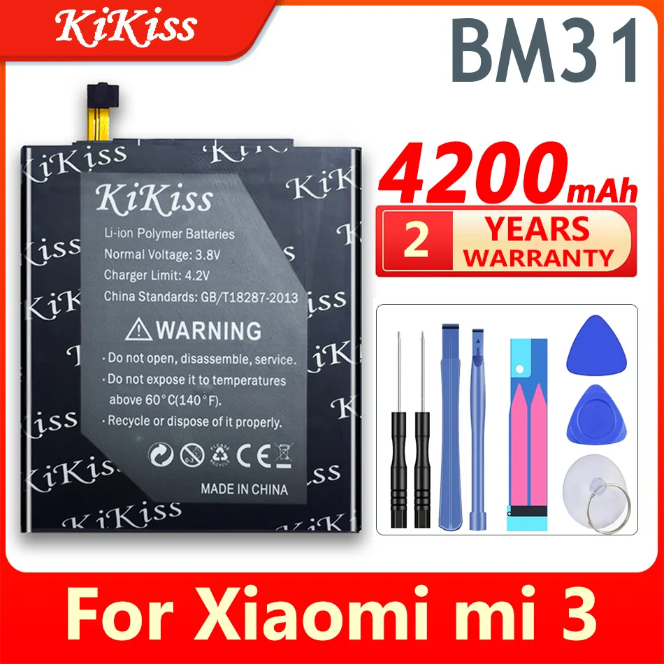 Оригинальный аккумулятор KiKiss для Xiaomi mi Smart Mobile Battery для Xiaomi Mi 3 M3 Mi3 BM31 BM-31 BM 31, аккумуляторы для сотовых телефонов
Оригинальный аккумулятор KiKiss для Xiaomi mi Smart Mobile Battery для Xiaomi Mi 3 M3 Mi3 BM31 BM-31 BM 31, аккумуляторы для сотовых телефонов