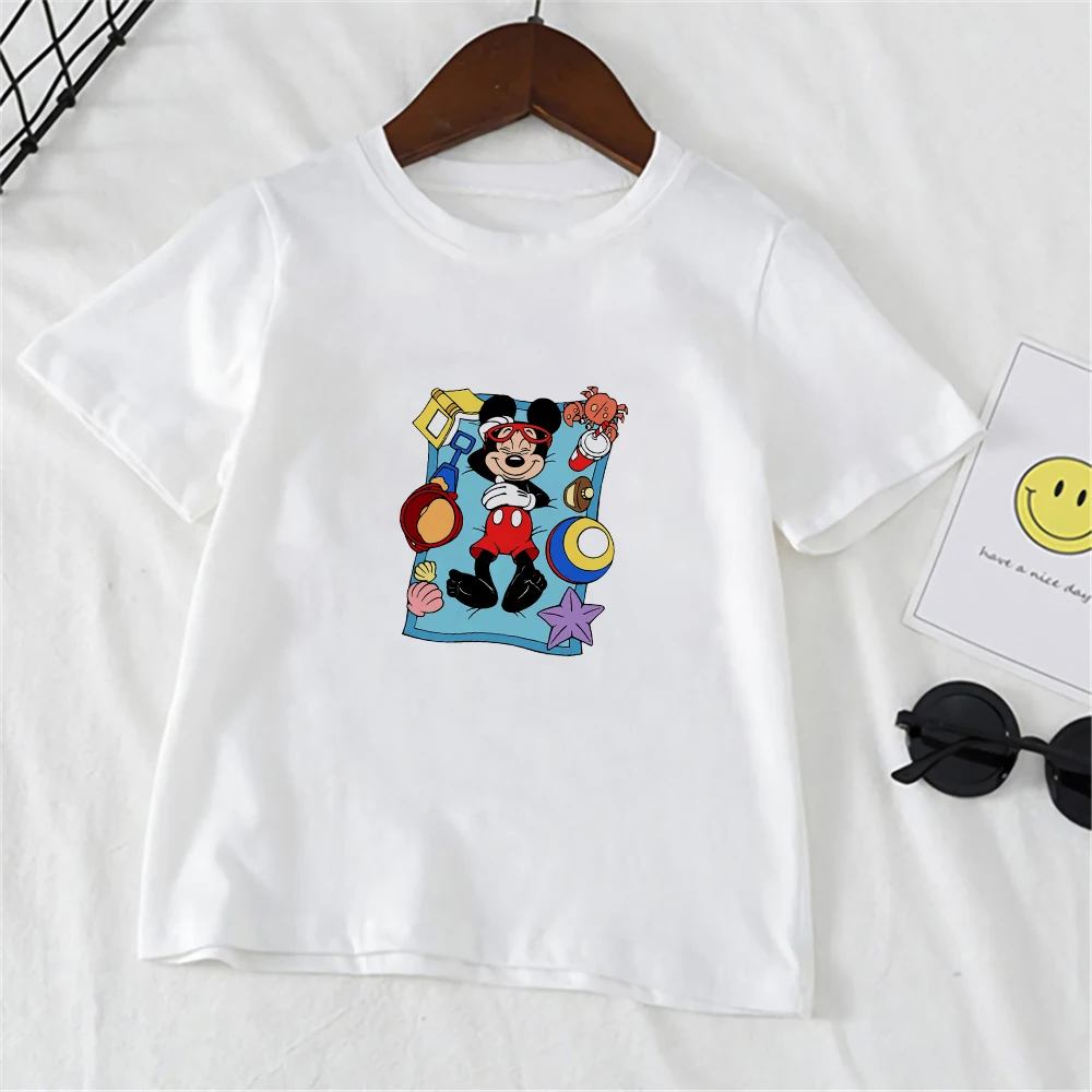 Disney Baby T-shirts Cartoon Mini Mouse Graphic Short Sleeve White Children Clothes Kawaii Tshirt Casual Tee Cozy Streetwear
Disney Baby T-shirts Cartoon Mini Mouse Graphic Short Sleeve White Children Clothes Kawaii Tshirt Casual Tee Cozy Streetwear