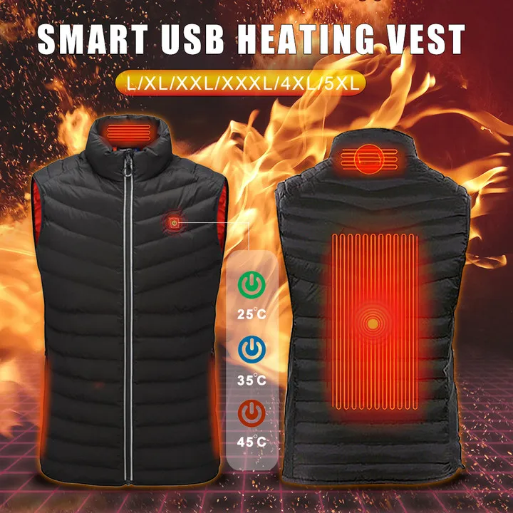Outdoor Heated Vest Men Women Usb Heated Jacket Electric Heating Vest Thermal Clothing Hunting Vest Winter Warm Jacket 4XL
Outdoor Heated Vest Men Women Usb Heated Jacket Electric Heating Vest Thermal Clothing Hunting Vest Winter Warm Jacket 4XL