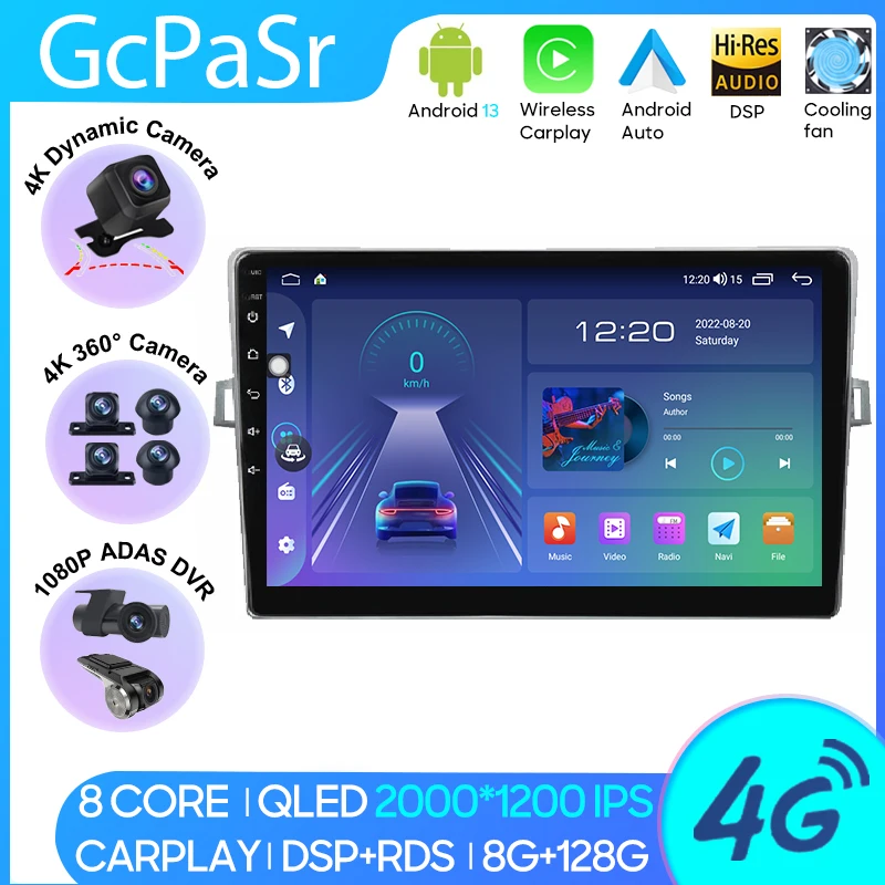 Car MP4 Radio Carplay Android Player For Toyota Verso R20 2009 - 2018 Navigation GPS Android Auto Video DSP 4G Wifi No 2din DVD
Car MP4 Radio Carplay Android Player For Toyota Verso R20 2009 - 2018 Navigation GPS Android Auto Video DSP 4G Wifi No 2din DVD