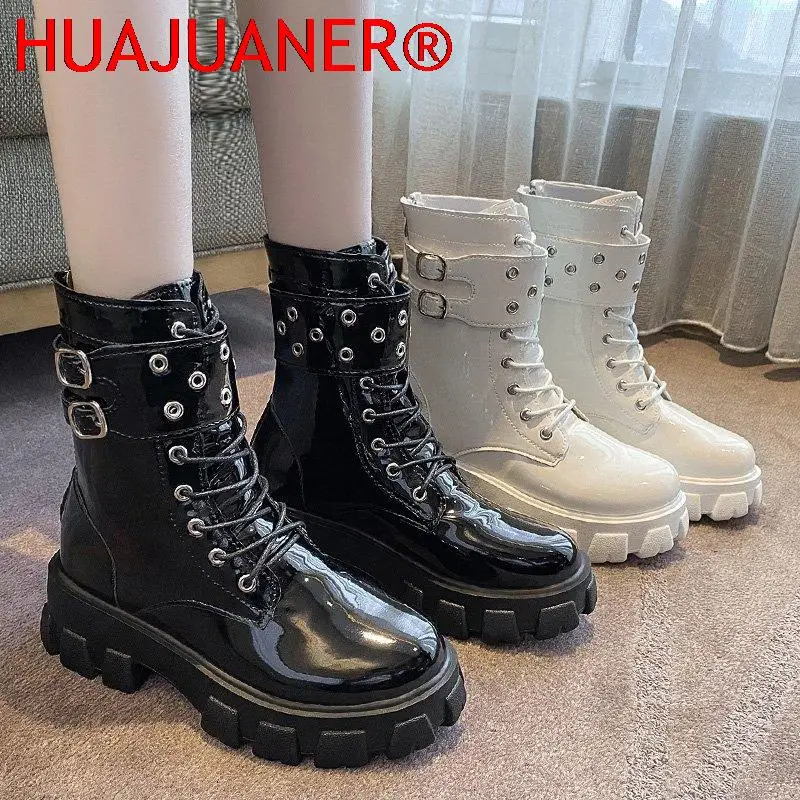 New Martin Boots Women Casual Thick Sole Buckle Back Zipper Cool Shoes PU Soild Ankle Boats Spring/Autumn Increase Botines Mujer
New Martin Boots Women Casual Thick Sole Buckle Back Zipper Cool Shoes PU Soild Ankle Boats Spring/Autumn Increase Botines Mujer