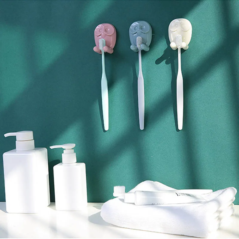 Wall Mounted Owl Shape Toothbrush Holder Socket Plug Storage Hanger Cute Cartoon Paste Hooks Self Adhesive Bathroom Accessory
Wall Mounted Owl Shape Toothbrush Holder Socket Plug Storage Hanger Cute Cartoon Paste Hooks Self Adhesive Bathroom Accessory