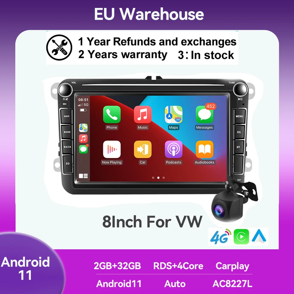 Автомагнитола на Android 11, мультимедийный плеер с GPS, FM радио, для Volkswagen/VW/Skoda/Seat/Passat B7/POLO/GOLF 5 6, типоразмер 2 Din
Автомагнитола на Android 11, мультимедийный плеер с GPS, FM радио, для Volkswagen/VW/Skoda/Seat/Passat B7/POLO/GOLF 5 6, типоразмер 2 Din