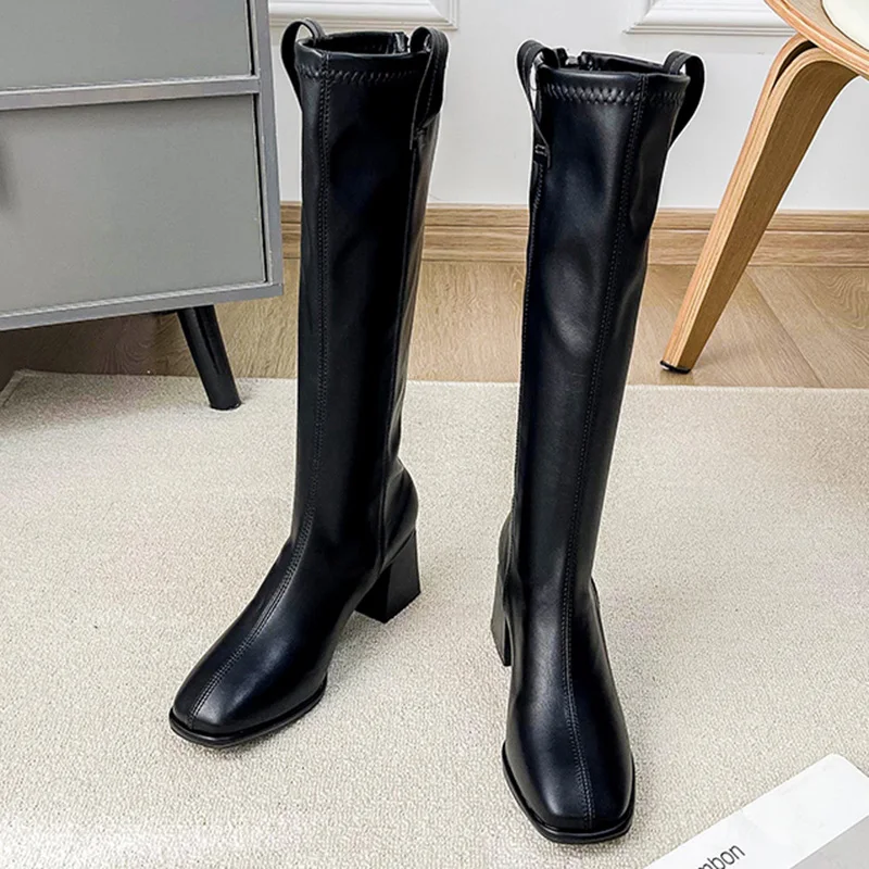 2022 New Winter Women Knee High Boots Beige Black Chunky High Heels Knight Boots Long Boots Designer Thigh High Boots Prom Shoes
2022 New Winter Women Knee High Boots Beige Black Chunky High Heels Knight Boots Long Boots Designer Thigh High Boots Prom Shoes