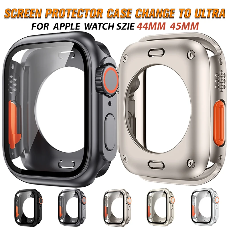 Upgrade To Ultra HD Screen Protector Cover for Apple Watch 9 8 7 45mm for iwatch Series 6 5SE 44mm Change To Ultra Full Coverage
Upgrade To Ultra HD Screen Protector Cover for Apple Watch 9 8 7 45mm for iwatch Series 6 5SE 44mm Change To Ultra Full Coverage