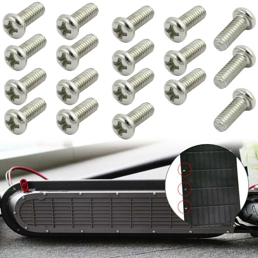 Electric Scooter Screws Wrench 10*4mm 18 X Screws Repair Parts Silver Steel Tools W/Wrench For NINEBOT Max G30
Electric Scooter Screws Wrench 10*4mm 18 X Screws Repair Parts Silver Steel Tools W/Wrench For NINEBOT Max G30