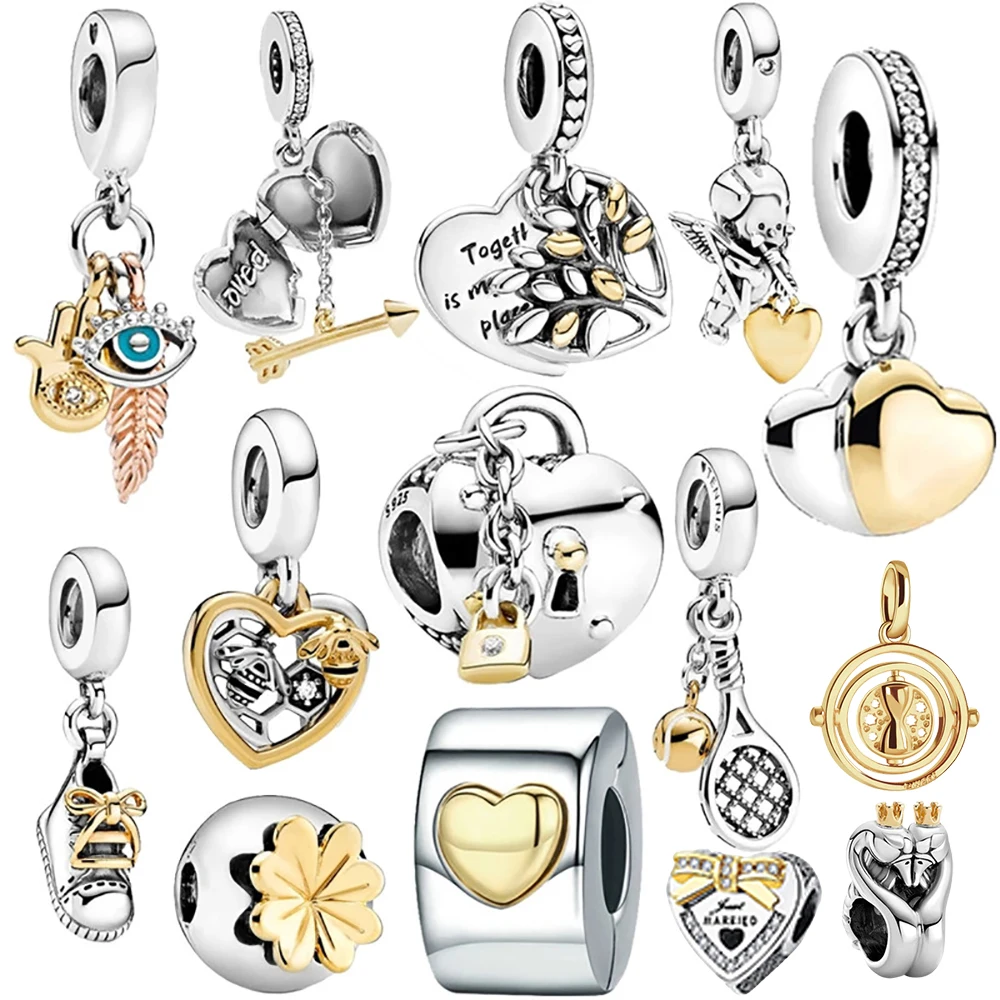 925 Sterling Silver Beads Angel Wings Swan of Love Heart Charms Fit Original Pandora Bracelets Women DIY Jewelry Gift
925 Sterling Silver Beads Angel Wings Swan of Love Heart Charms Fit Original Pandora Bracelets Women DIY Jewelry Gift