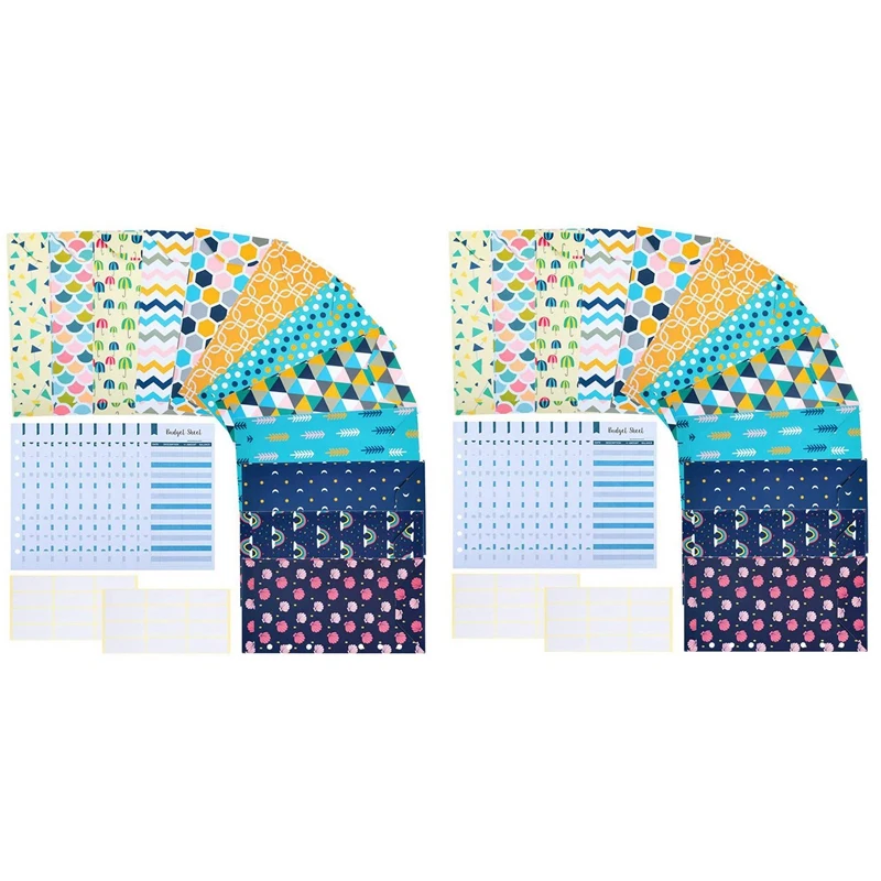 48 Pieces Budget Envelopes A6 Binder Pockets For Cash Envelope System,Budget Planner,Cash Envelope Wallet With Stickers
48 Pieces Budget Envelopes A6 Binder Pockets For Cash Envelope System,Budget Planner,Cash Envelope Wallet With Stickers