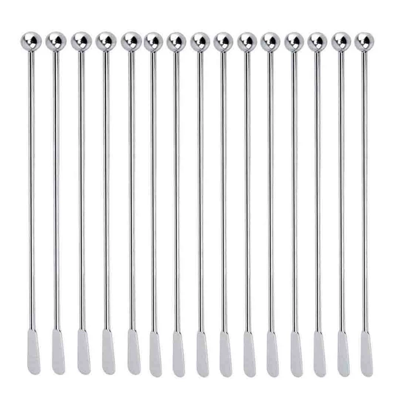15 Pcs Reusable Swizzle Sticks Coffee Stirrers Beverage Stir Sticks Stainless Steel Cocktail Swizzle Sticks With Small Rectangul
15 Pcs Reusable Swizzle Sticks Coffee Stirrers Beverage Stir Sticks Stainless Steel Cocktail Swizzle Sticks With Small Rectangul
