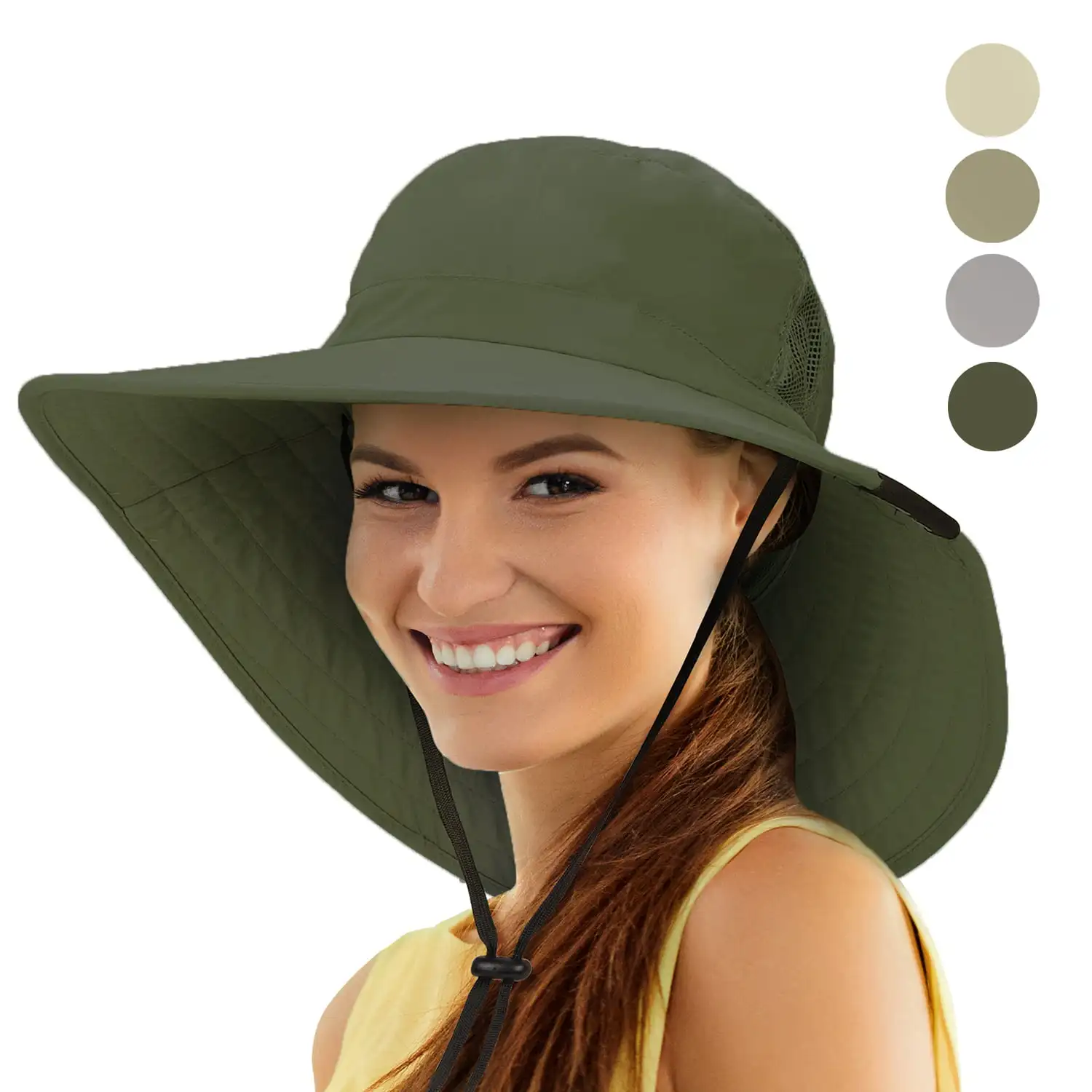 Women's Large Sun Hat, UV Protection , Wide Brim, for Fishing Gardening Camping Hiking,Green
Women's Large Sun Hat, UV Protection , Wide Brim, for Fishing Gardening Camping Hiking,Green
