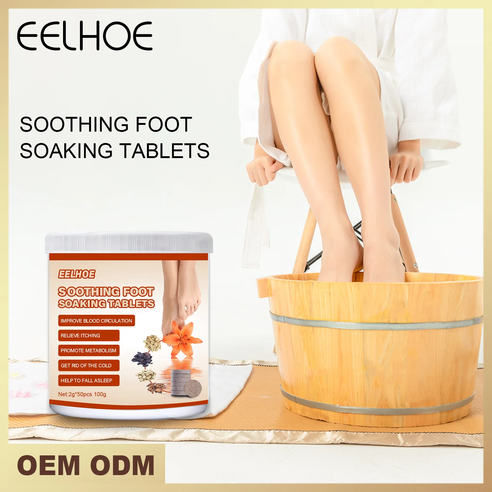 Foot Care Foot Soaking Tablets Chinese Tablets Detumescence Antifungal Warm Heat Foot Soaking Pill Health Care 50pcs
Foot Care Foot Soaking Tablets Chinese Tablets Detumescence Antifungal Warm Heat Foot Soaking Pill Health Care 50pcs