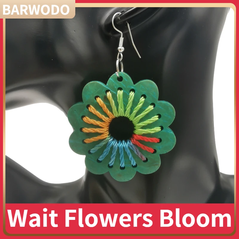 BARWODO Flower Drop Earrings For Woman Wooden Hollow Korean Exaggerated Temperament Gothic Accessories Jewelry Big Earring Gifts 
BARWODO Flower Drop Earrings For Woman Wooden Hollow Korean Exaggerated Temperament Gothic Accessories Jewelry Big Earring Gifts