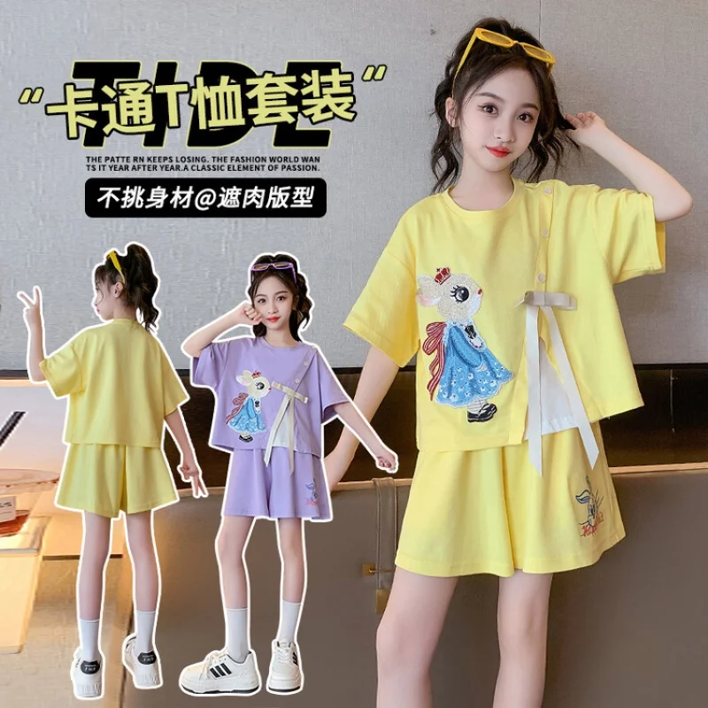 Girl Summer Clothes Suit Fashion Casual 2Pcs Set Free Delivery 4-16 Years Old Teen Girl 2023 NEW Korean Style Children Clothing
Girl Summer Clothes Suit Fashion Casual 2Pcs Set Free Delivery 4-16 Years Old Teen Girl 2023 NEW Korean Style Children Clothing