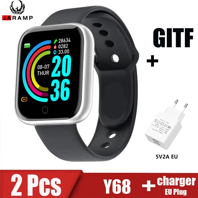 2pcs D20 Pro+usb charging head, smart watch, Y68 bluetooth fitness tracker, heart rate monitor, blood pressure smart bracelet
2pcs D20 Pro+usb charging head, smart watch, Y68 bluetooth fitness tracker, heart rate monitor, blood pressure smart bracelet