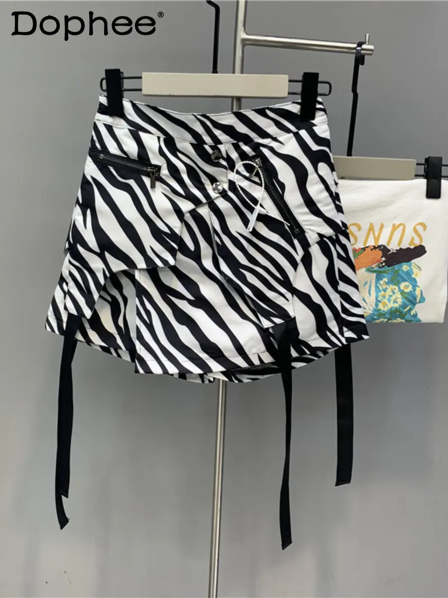Irregular Design Casual Short Skirt Women Striped Printed Lace-up Hip Mini Skirt 2023 Spring Summer New High Waist A- Line Falda
Irregular Design Casual Short Skirt Women Striped Printed Lace-up Hip Mini Skirt 2023 Spring Summer New High Waist A- Line Falda