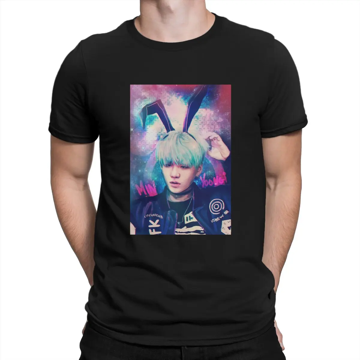 Min yoongi Men T Shirts Korean singer Yoongi Novelty Tee Shirt Short Sleeve Round Collar T-Shirt 100% Cotton Classic Tops
Min yoongi Men T Shirts Korean singer Yoongi Novelty Tee Shirt Short Sleeve Round Collar T-Shirt 100% Cotton Classic Tops