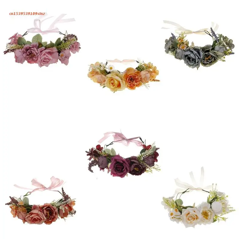 Floral Hair Hoop Bohemian Flower Crown Flower Headband Women Wedding Hairband
Floral Hair Hoop Bohemian Flower Crown Flower Headband Women Wedding Hairband