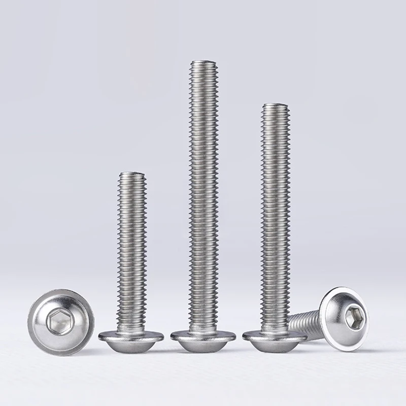 304(A2) Stainless Steel Round Head Hex Socket Screw With Washer M3 M4 M5 M6 Machine Screws Length 6-30mm
304(A2) Stainless Steel Round Head Hex Socket Screw With Washer M3 M4 M5 M6 Machine Screws Length 6-30mm