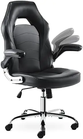 POPTOP Gaming Chair - Ergonomic Office Chair Desk Chair Executive Desk Chairs with Flip-up Armrests and Lumbar Support, PU Leath
POPTOP Gaming Chair - Ergonomic Office Chair Desk Chair Executive Desk Chairs with Flip-up Armrests and Lumbar Support, PU Leath