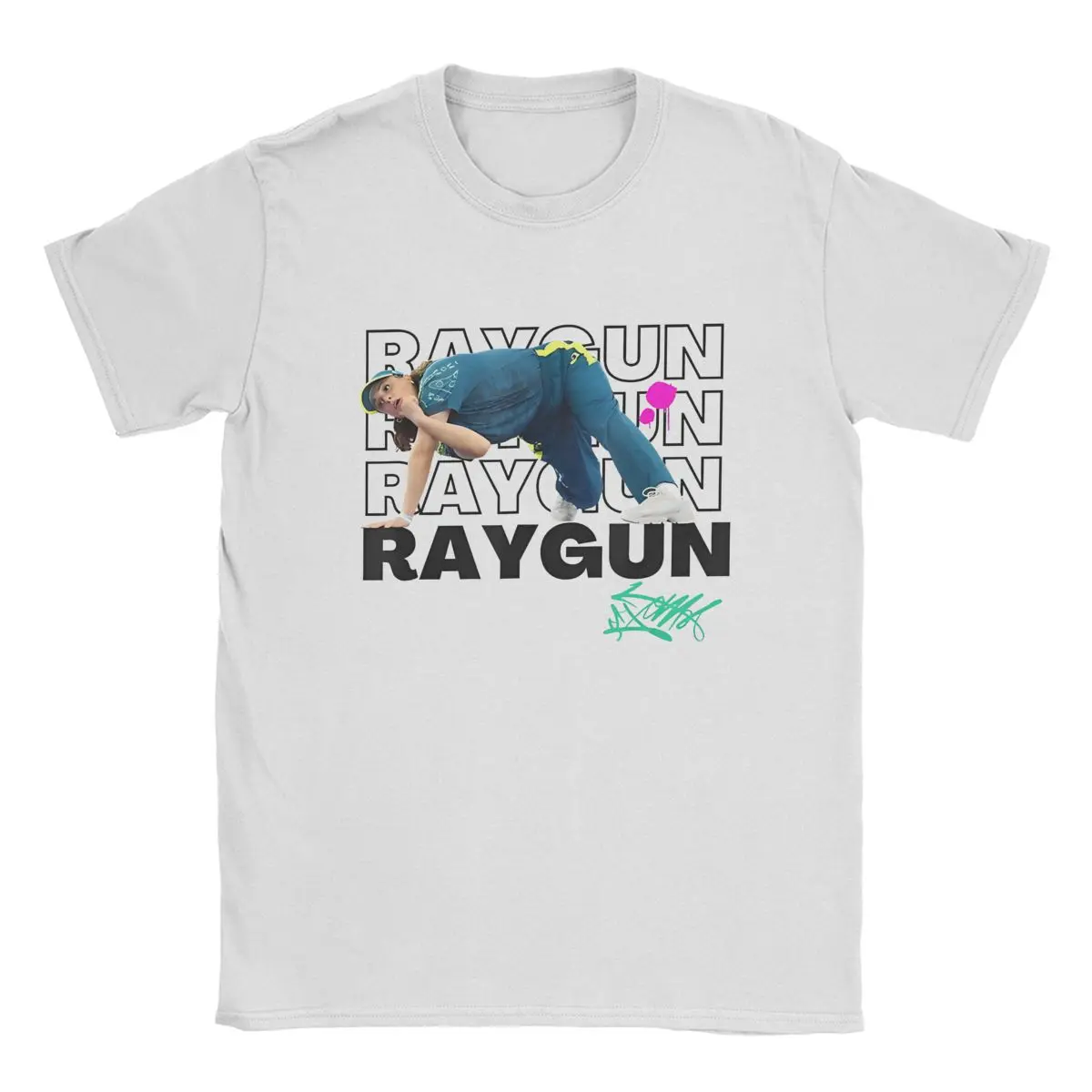 Футболка Raygun мужская из австралийского хлопка дизайнерская тенниска с круглым