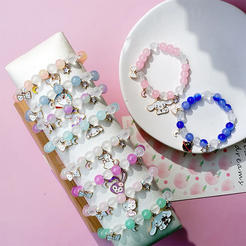 2022 Sanriod Anime Cartoon Cinnamoroll Kt Cat Bracelet Men and Women Gift Friendship Charms Elastic Rope Jewelry Toys Gifts
2022 Sanriod Anime Cartoon Cinnamoroll Kt Cat Bracelet Men and Women Gift Friendship Charms Elastic Rope Jewelry Toys Gifts
