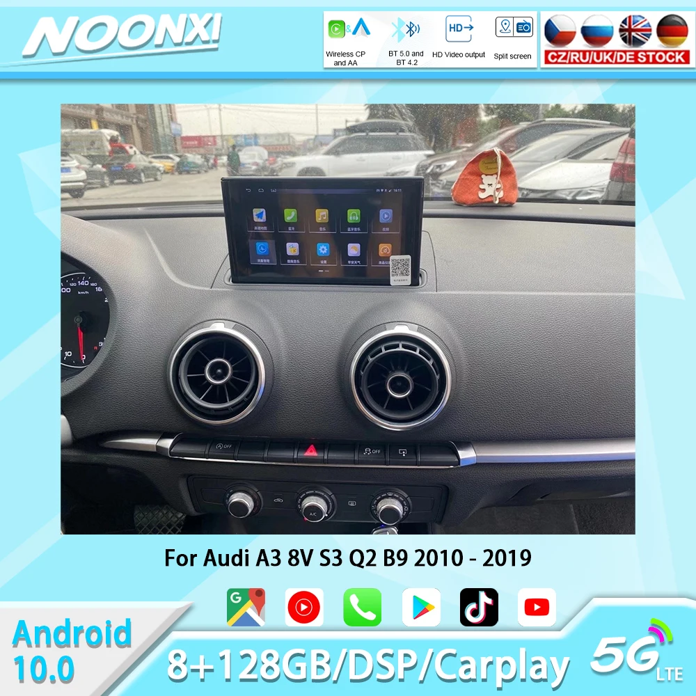 Для Audi A3 8V S3 Q2 B9 2010-2019 Android умная система автомобильное радио стерео Мультимедийный плеер GPS навигация Bluetooth Carplay
Для Audi A3 8V S3 Q2 B9 2010-2019 Android умная система автомобильное радио стерео Мультимедийный плеер GPS навигация Bluetooth Carplay