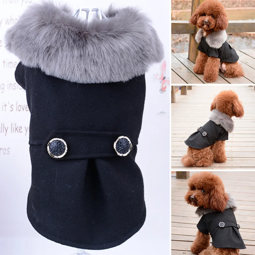 Winter Dog Clothes Pet Cat Fur Collar Jacket Coat Sweater Warm Fill Puppy Clothing for Small and Medium-sized Dog Pet Clothing
Winter Dog Clothes Pet Cat Fur Collar Jacket Coat Sweater Warm Fill Puppy Clothing for Small and Medium-sized Dog Pet Clothing