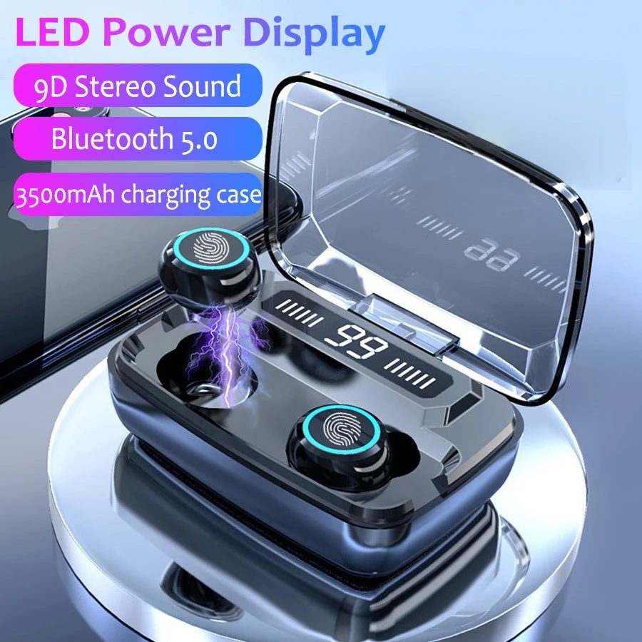 Sport Bluetooth Headphones Ture Wireless Earbuds Noise Reduction With Mic 9D Stereo Hifi Sound Heavy Bass For Android IOS Phone
Sport Bluetooth Headphones Ture Wireless Earbuds Noise Reduction With Mic 9D Stereo Hifi Sound Heavy Bass For Android IOS Phone