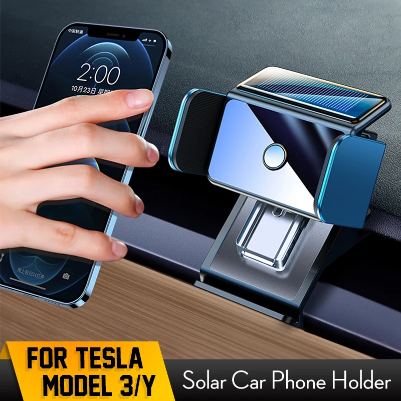 Car Mobile Phone Solar Bracket Holder For Tesla Model Y Model 3 2018-2021 Air Outlet Mount Universal GPS Stand Car Acessories
Car Mobile Phone Solar Bracket Holder For Tesla Model Y Model 3 2018-2021 Air Outlet Mount Universal GPS Stand Car Acessories
