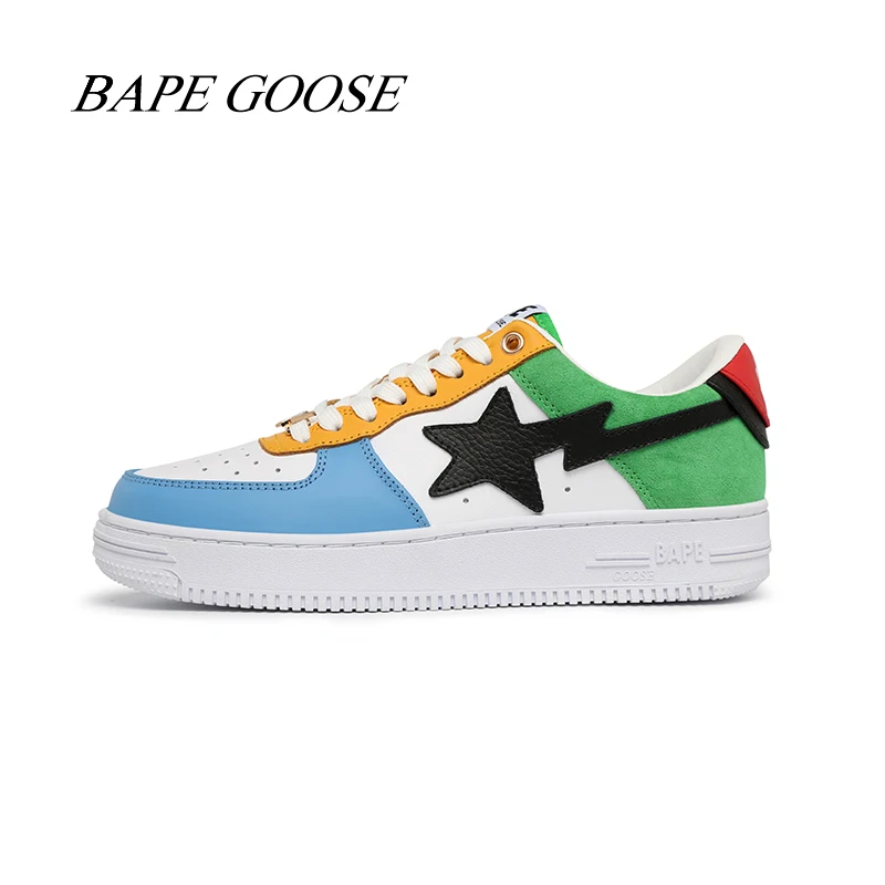 BAPEGOOSE Vibe Af1 Air Force Trend Sneakers Skateboard Mandarin Duck Contrast Shoes New Brand Design Men’s Women Athletic Shoes
BAPEGOOSE Vibe Af1 Air Force Trend Sneakers Skateboard Mandarin Duck Contrast Shoes New Brand Design Men’s Women Athletic Shoes