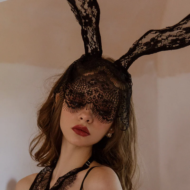 Women fun lace hair band cat ear accessories rabbit girl accessories hair band Sexy Headwear Eye Mask
Women fun lace hair band cat ear accessories rabbit girl accessories hair band Sexy Headwear Eye Mask