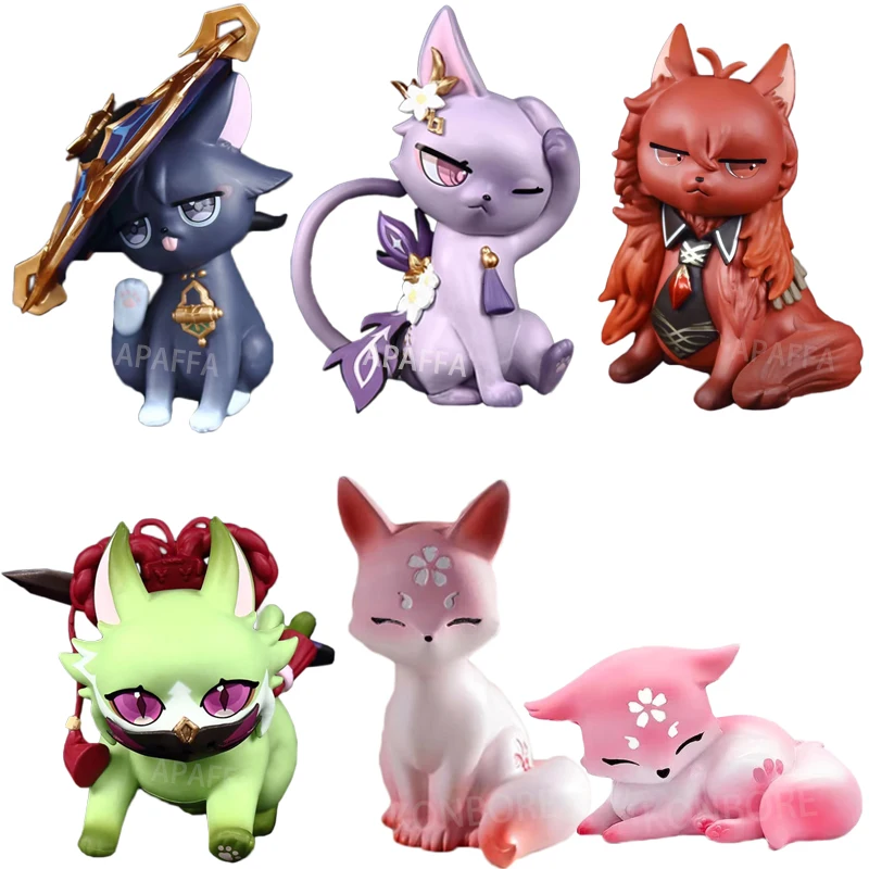 11cm Cute Cat Genshin Impact Wanderer/Balladeer Anime Figure Diluc Ragnvindr/Keqing/Kuki Shinobu Action Figure Adult Model Toys
11cm Cute Cat Genshin Impact Wanderer/Balladeer Anime Figure Diluc Ragnvindr/Keqing/Kuki Shinobu Action Figure Adult Model Toys