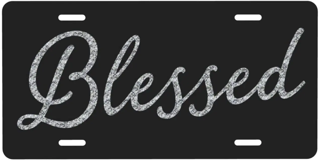 Blessed Car License Plate Covers Decorative Personalized Car Front License Plate Vanity Tag for Women Men, 6 X 12 Inch
Blessed Car License Plate Covers Decorative Personalized Car Front License Plate Vanity Tag for Women Men, 6 X 12 Inch