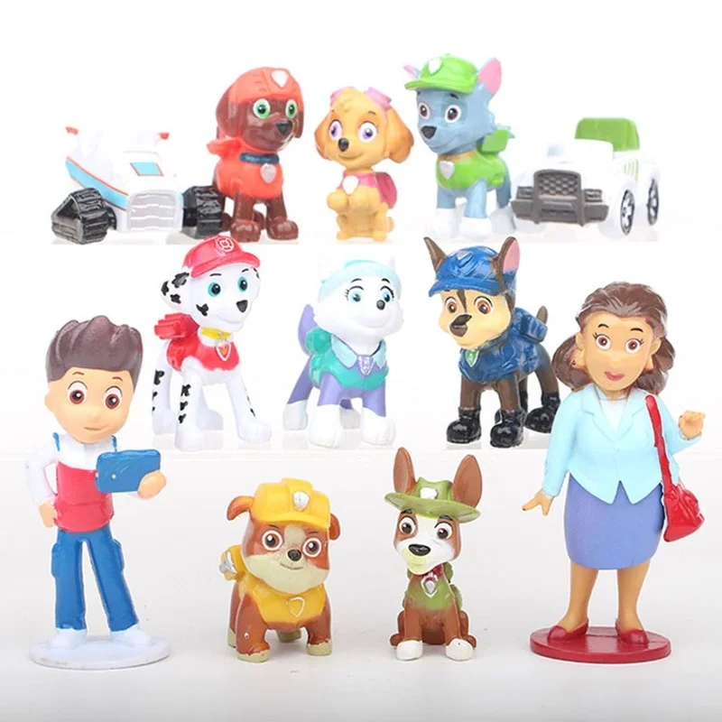 12pcs/set Paw Patrol Model Toy Set Anime Character Patrulla Canina Ryder Skye Action Figure Doll Model Kid Toy Boy Birthday Gift
12pcs/set Paw Patrol Model Toy Set Anime Character Patrulla Canina Ryder Skye Action Figure Doll Model Kid Toy Boy Birthday Gift