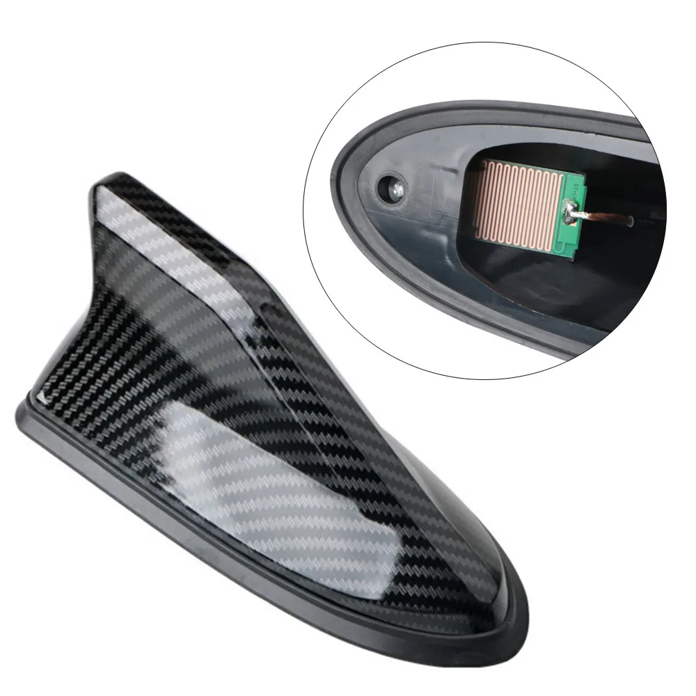 Black Carbon Fiber Universal Car Roof Radio AM/FM Signal For Shark Fin Antenna High-Quality ABS Material
Black Carbon Fiber Universal Car Roof Radio AM/FM Signal For Shark Fin Antenna High-Quality ABS Material