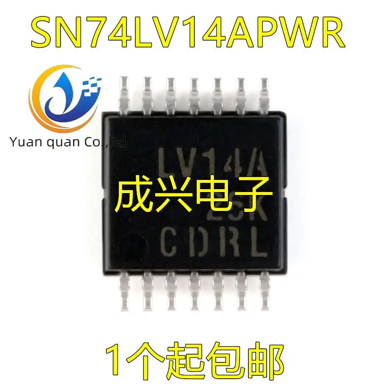 30pcs original new SN74LV14 SN74LV14APWR TSSOP-14 LV14A ultra-thin feet 
30pcs original new SN74LV14 SN74LV14APWR TSSOP-14 LV14A ultra-thin feet