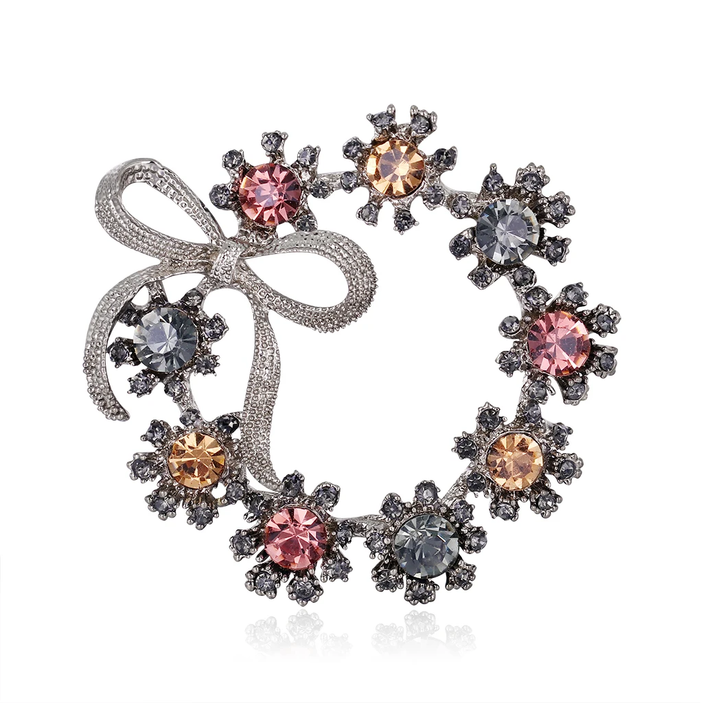 TULX Crystal Rhinestone Wreath Brooch Bowknot Flower Vintage Jewelry For Women Ladies Accessories Bouquet Brooch Pins
TULX Crystal Rhinestone Wreath Brooch Bowknot Flower Vintage Jewelry For Women Ladies Accessories Bouquet Brooch Pins