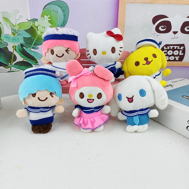 New 10Cm Kawaii Sanrio Hello Kitty Kuromi My Melody Sailor Suit Keychain Plush Toys Anime Cute Doll Pendant Children Toys Gift
New 10Cm Kawaii Sanrio Hello Kitty Kuromi My Melody Sailor Suit Keychain Plush Toys Anime Cute Doll Pendant Children Toys Gift