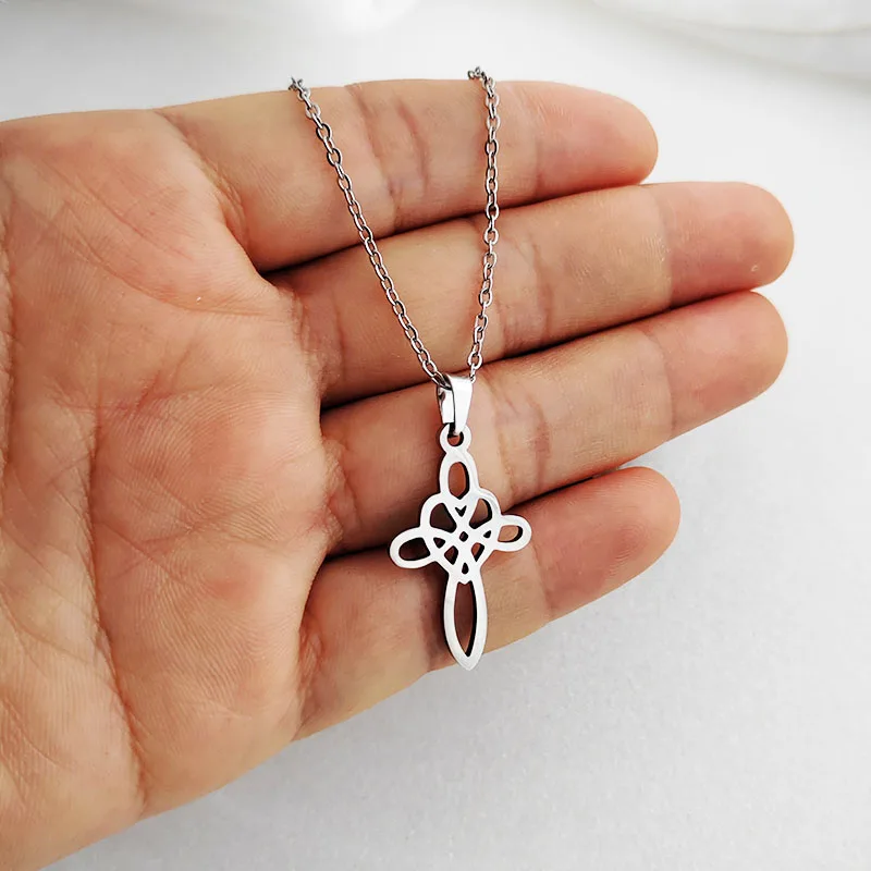 1 шт. китайский узел сердце крест кулон ожерелье из нержавеющей стали Вера ожерелья для женщин мужчин Модная бижутерия подарок
1 шт. китайский узел сердце крест кулон ожерелье из нержавеющей стали Вера ожерелья для женщин мужчин Модная бижутерия подарок