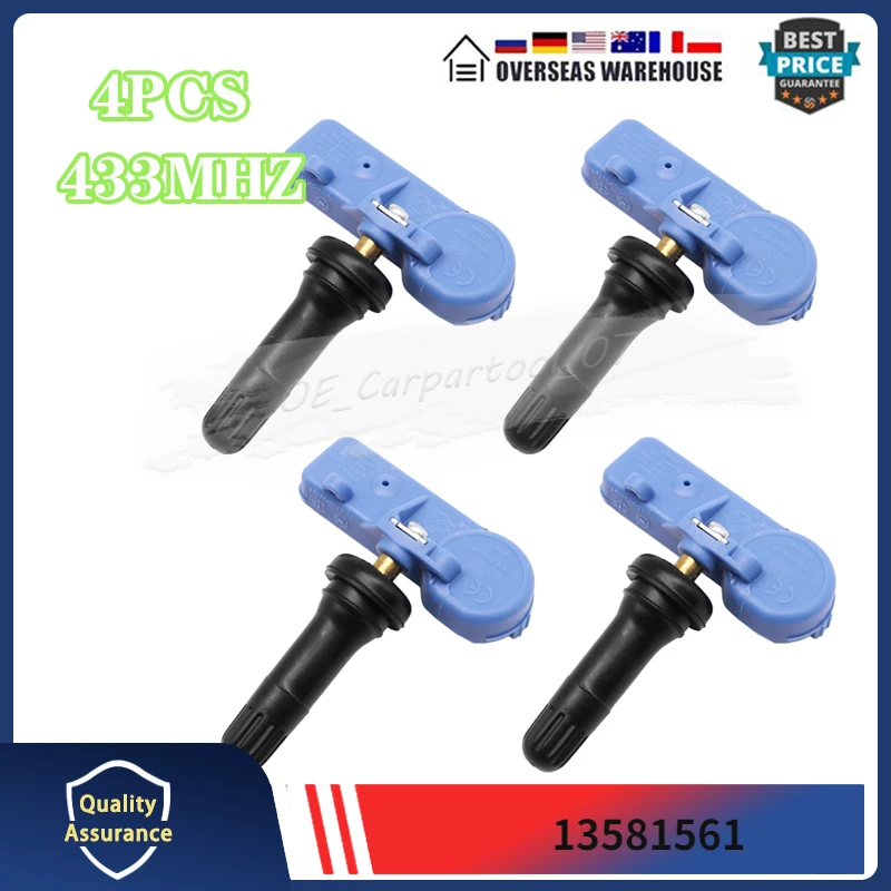 433MHZ 4PCS Tyre Monitor Pressure Sensor 13581561 For 2015-2019 Vauxhall Corsa Van Opel Adam (S-D) TPMS TIRE AIR PRESSURE SENSOR
433MHZ 4PCS Tyre Monitor Pressure Sensor 13581561 For 2015-2019 Vauxhall Corsa Van Opel Adam (S-D) TPMS TIRE AIR PRESSURE SENSOR