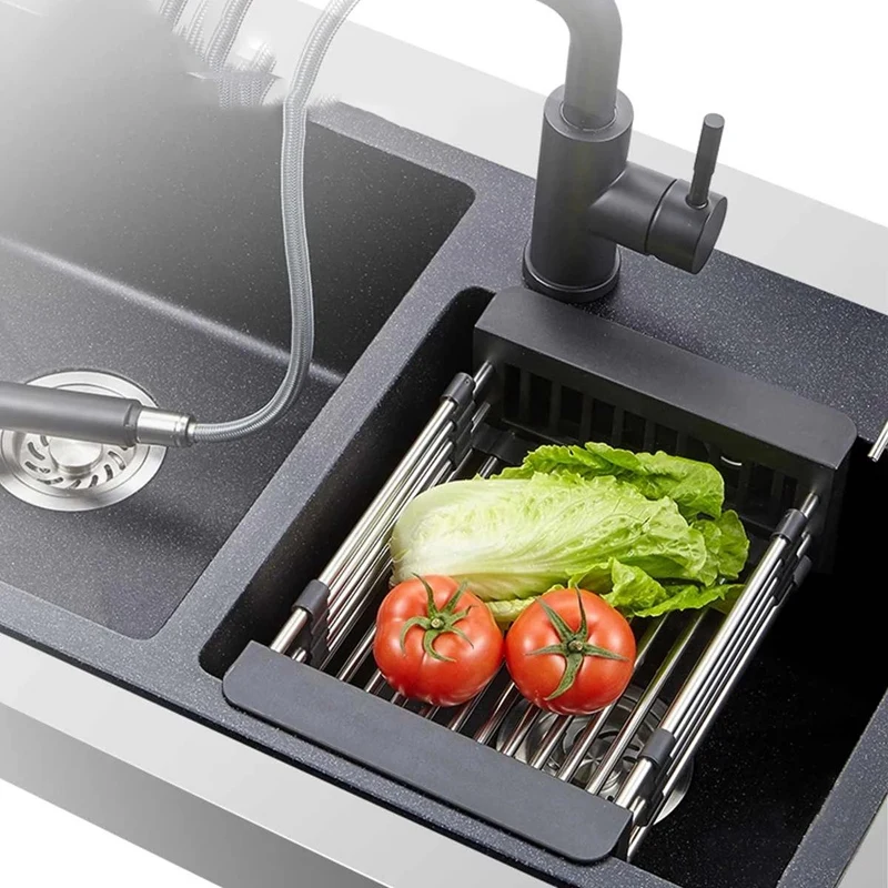 Adjustable Stainless Steel Sink Dish Rack Dish Holder Kitchen Sink Storage Rack Dish Draining Rack Fruits Drainer
Adjustable Stainless Steel Sink Dish Rack Dish Holder Kitchen Sink Storage Rack Dish Draining Rack Fruits Drainer