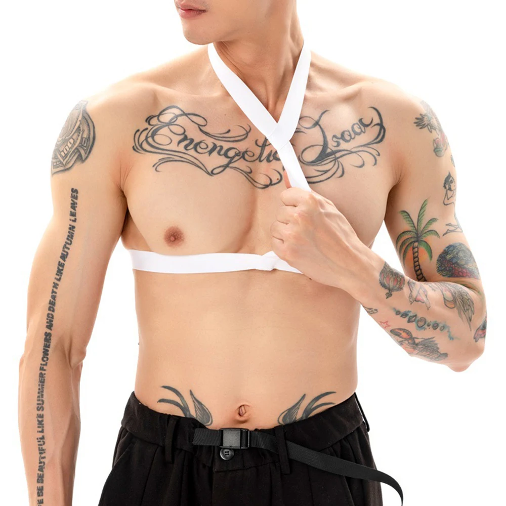 Men Chest Harness Halter Elastic Straps Body Harness Restrain Costume Male Strap Costume Sexy Shoulder Bondage Chest Lingerie A1
Men Chest Harness Halter Elastic Straps Body Harness Restrain Costume Male Strap Costume Sexy Shoulder Bondage Chest Lingerie A1