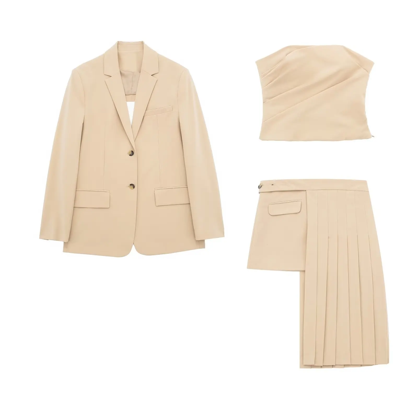 2023 Fashion Spring New Blazer Vintage Women's Long Sleeve Women's Set Fashion Women's Three Piece Set
2023 Fashion Spring New Blazer Vintage Women's Long Sleeve Women's Set Fashion Women's Three Piece Set