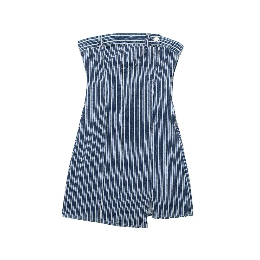 Women 2023 New Chic Fashion Summer Tube Top Stripe Midi Dress Vintage Backless Repair Body Female Dresses Mujer
Women 2023 New Chic Fashion Summer Tube Top Stripe Midi Dress Vintage Backless Repair Body Female Dresses Mujer